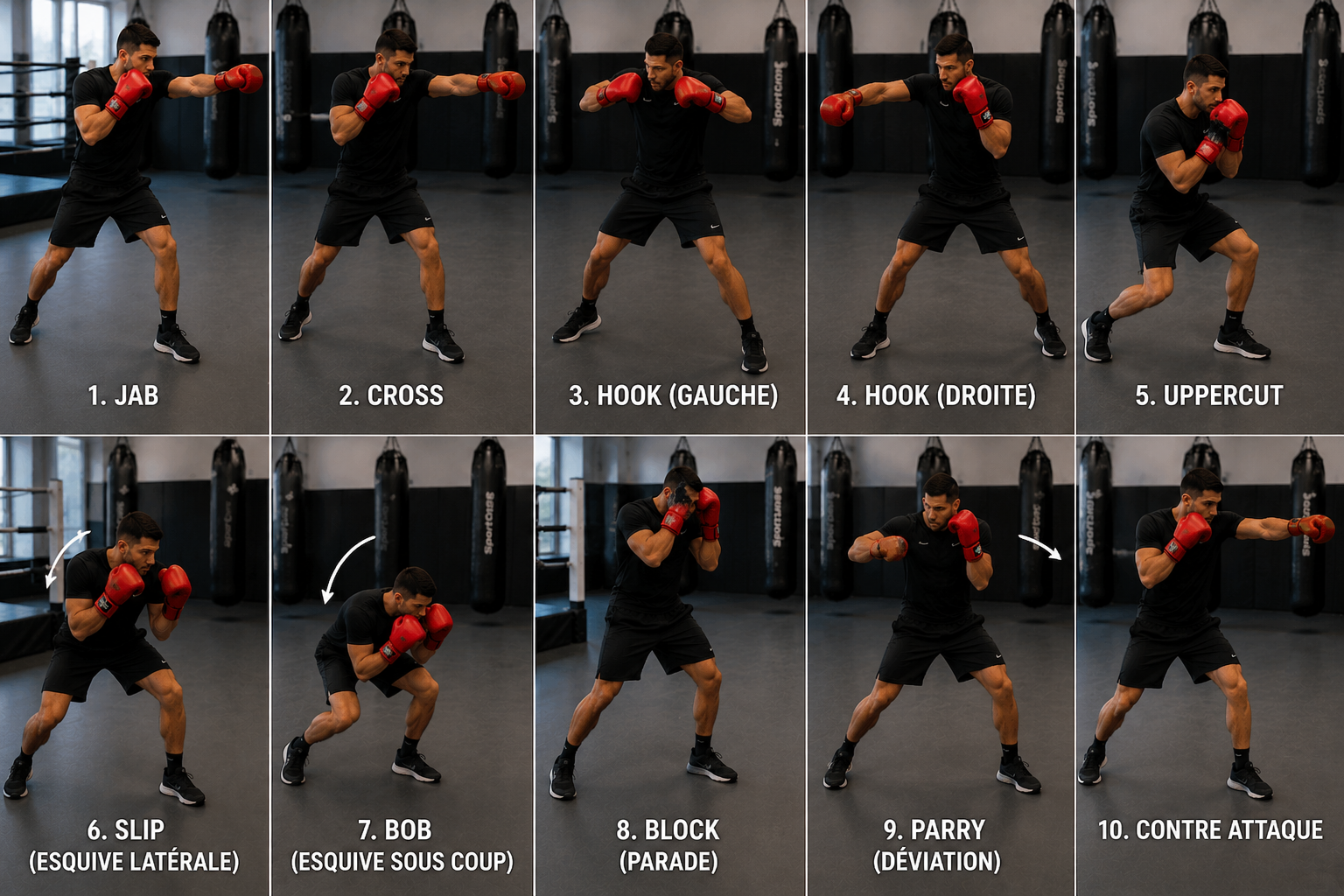 Préparer le travail de boxe anglaise