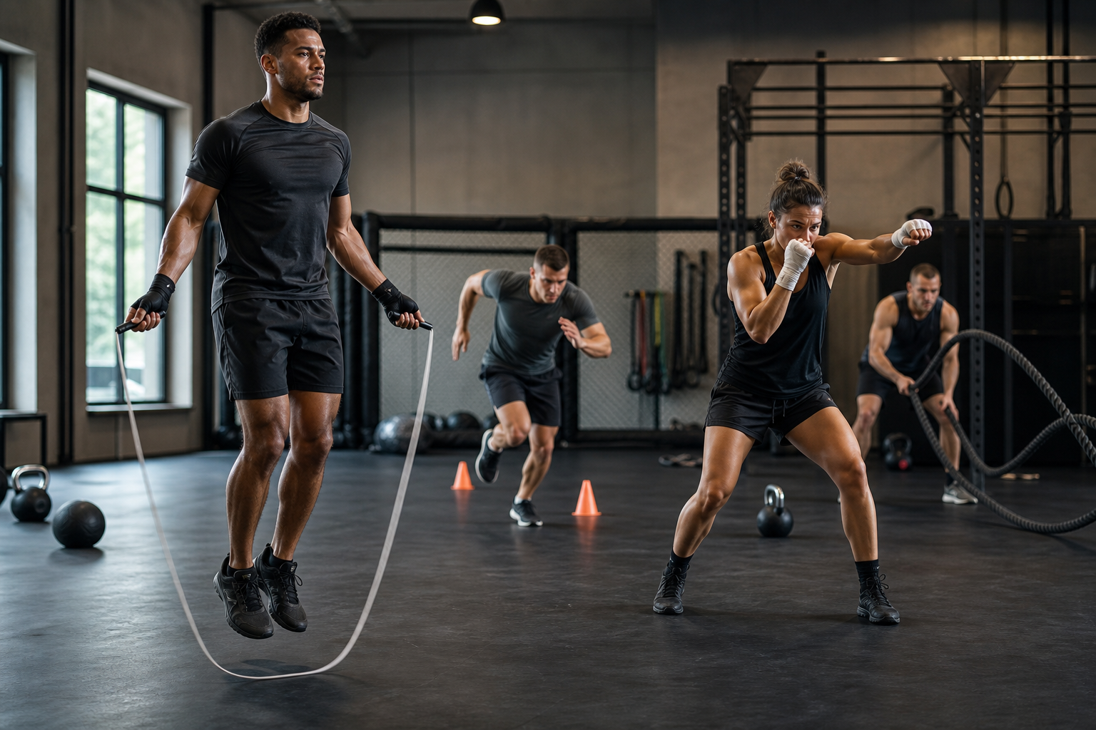 Cardio boxe pour entraînement