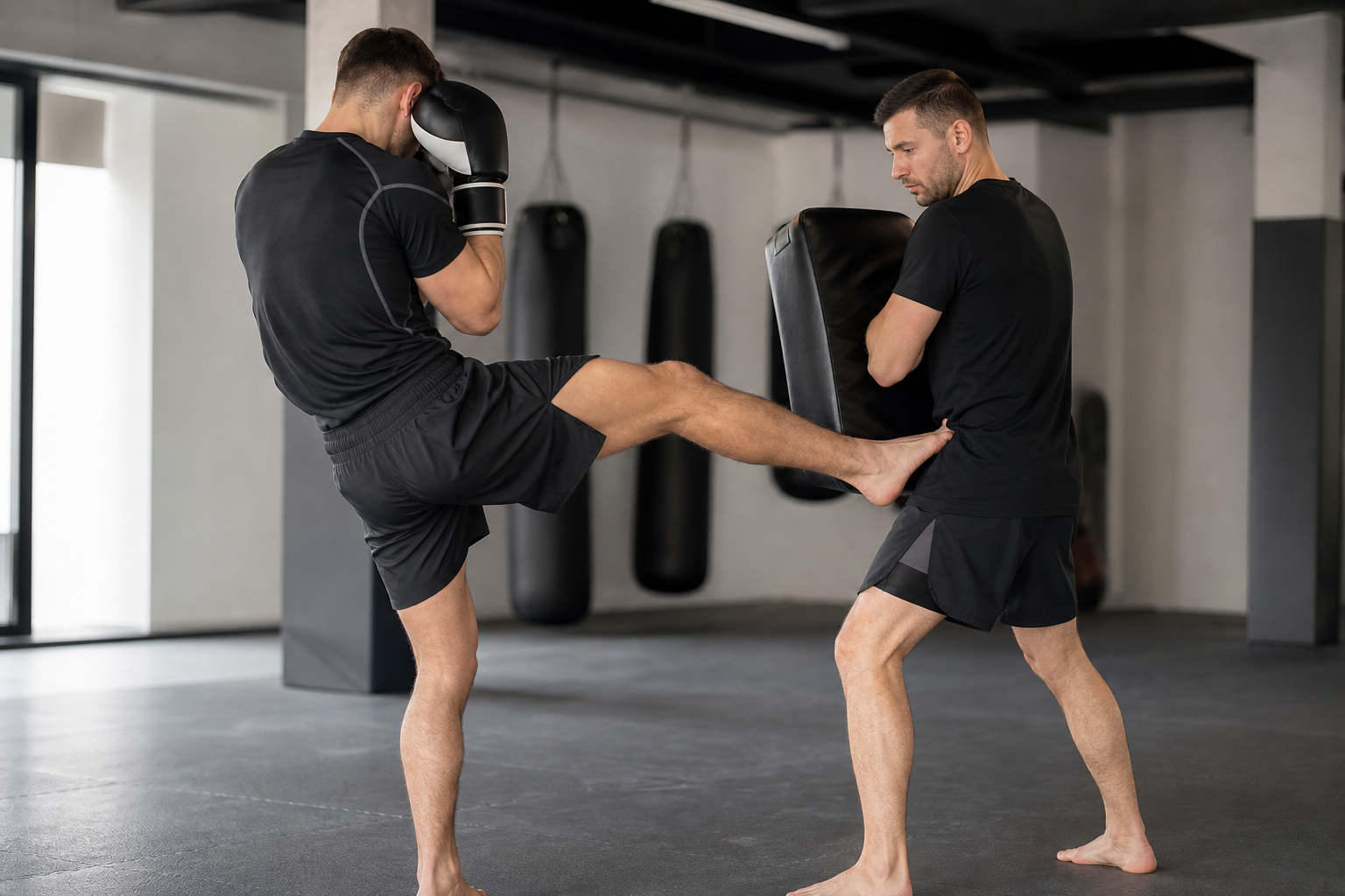 Technique de kickboxing pied-poing